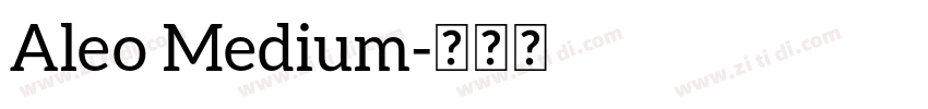 Aleo Medium字体转换
